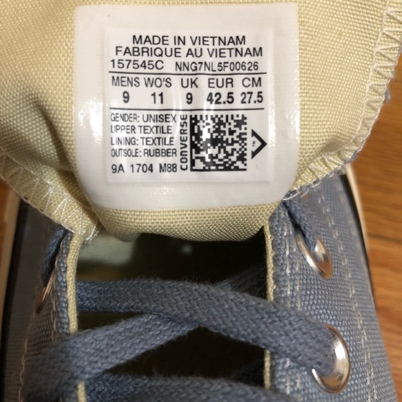 Converse Chuck Taylor All Star 70 OX  Lowblueslate - Picture 7 of 8